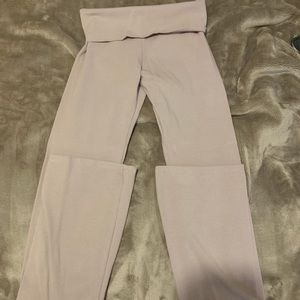 Brandy Melville Dusty Mauve/Pink Wide Leg Yoga Pants